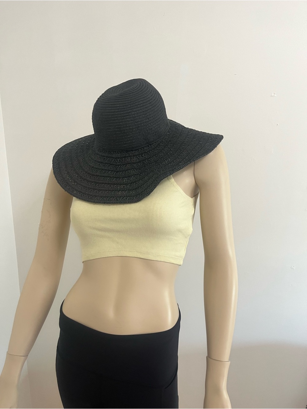 Black Wide-Brim Sun Hat - Packable Beach & Travel Hat